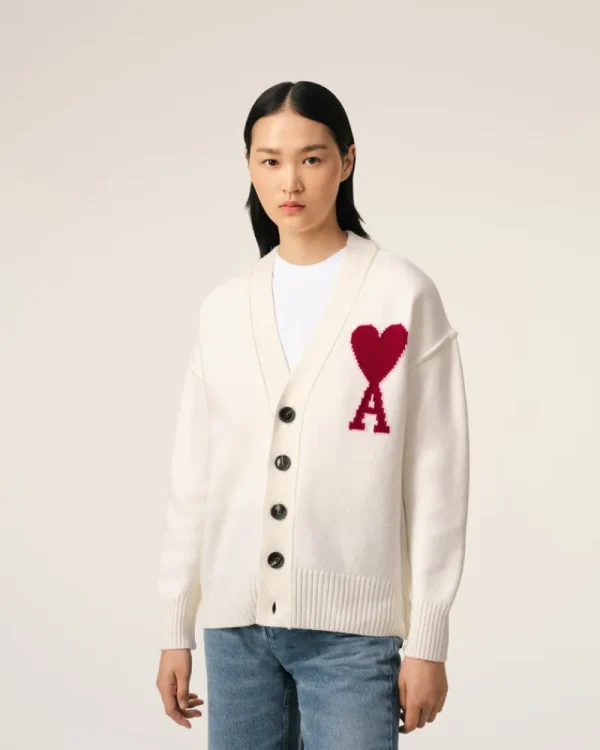 Flash Sale White Wool Ami de Coeur Cardigan Women Sweaters & Cardigans | Ami De Coeur