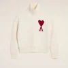 Clearance White Wool Ami de Coeur Sweater Women Sweaters & Cardigans | Ami De Coeur