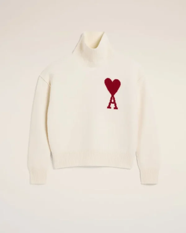 Clearance White Wool Ami de Coeur Sweater Women Sweaters & Cardigans | Ami De Coeur