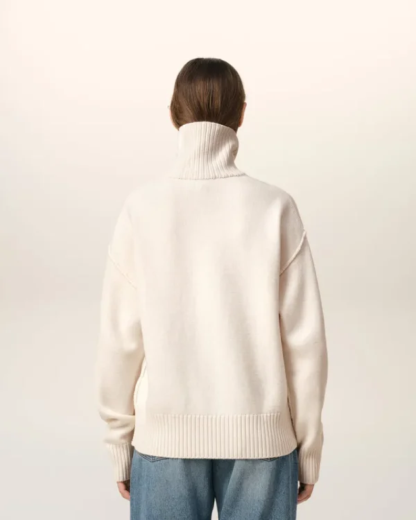 Clearance White Wool Ami de Coeur Sweater Women Sweaters & Cardigans | Ami De Coeur