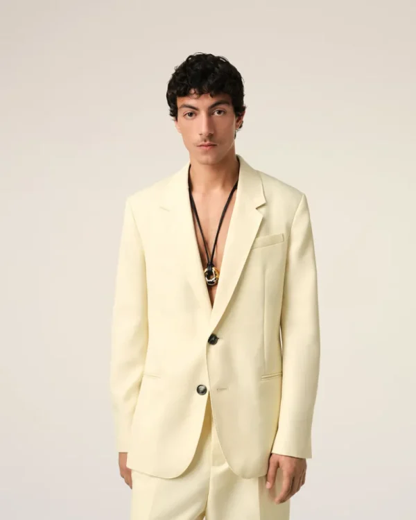 Flash Sale Yellow Wool Semi-Lined Jacket Coats & Jackets | Tailoring